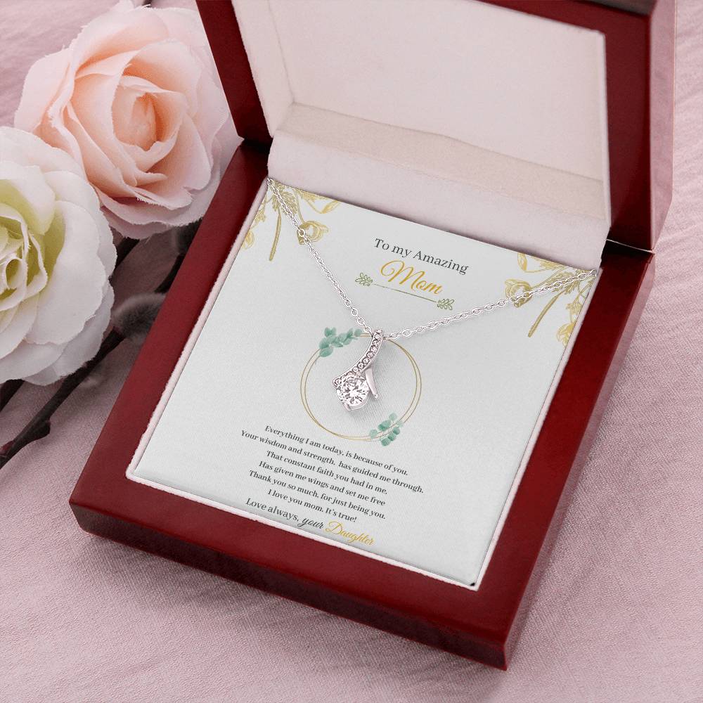 Amazing Mom Mother's Day Beauty Necklace Gift Set Alluring Beauty Necklace