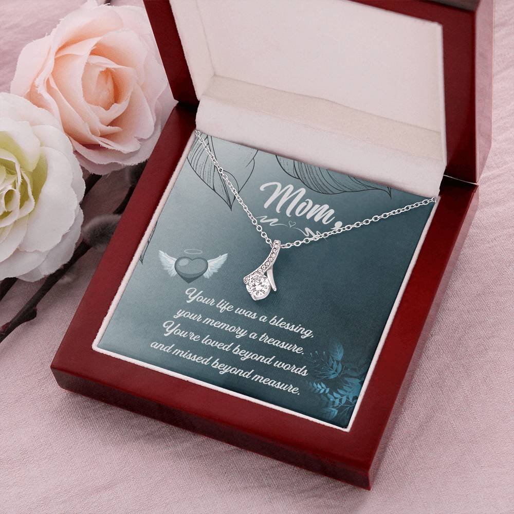 Mom Your Life Was A Blessing - Alluring Beauty Necklace Alluring Beauty Necklace