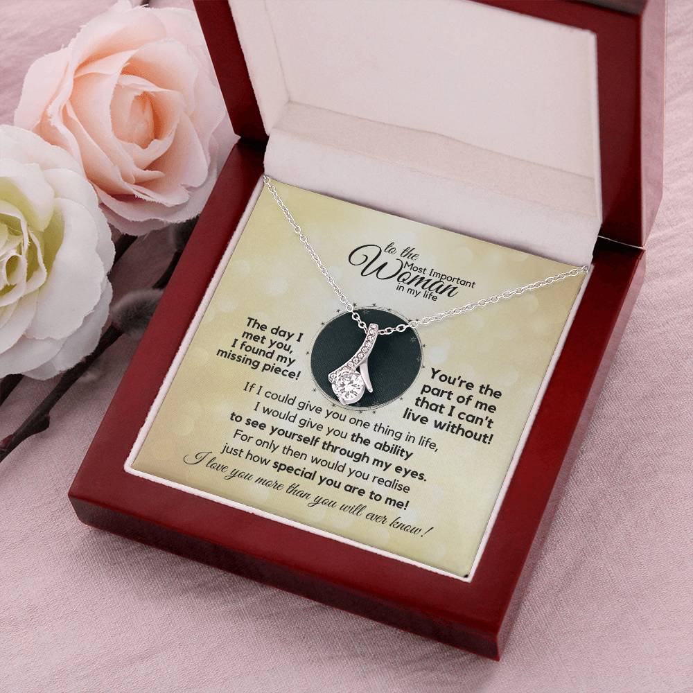 Gift Necklace For The Most Important Woman In My Life Alluring Beauty Necklace