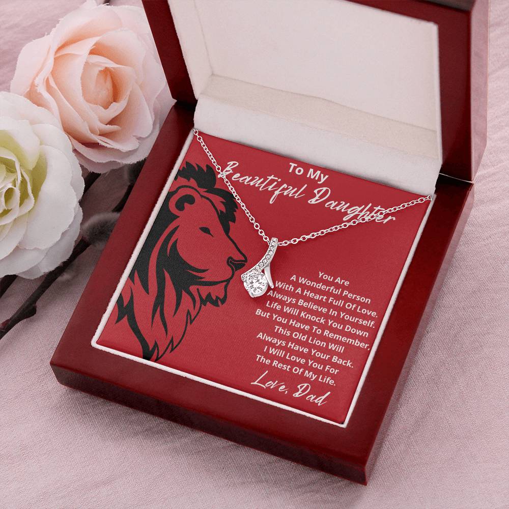 To My Beautiful Daughter  You Are A Wonderful Person With A Heart Full Of Love 1 Alluring Beauty Necklace