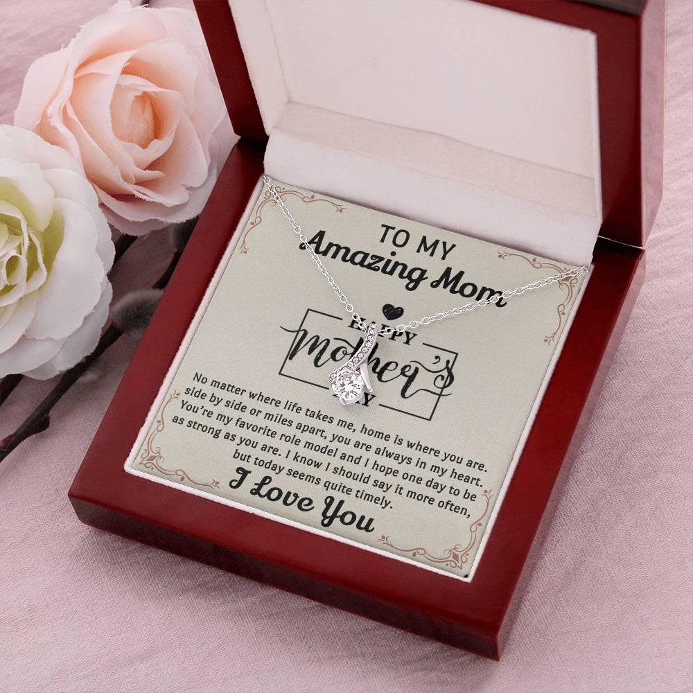 Mom Is My Favourite Role Modle -  Alluring Beauty Necklace - Mothers Day 1 Alluring Beauty Necklace