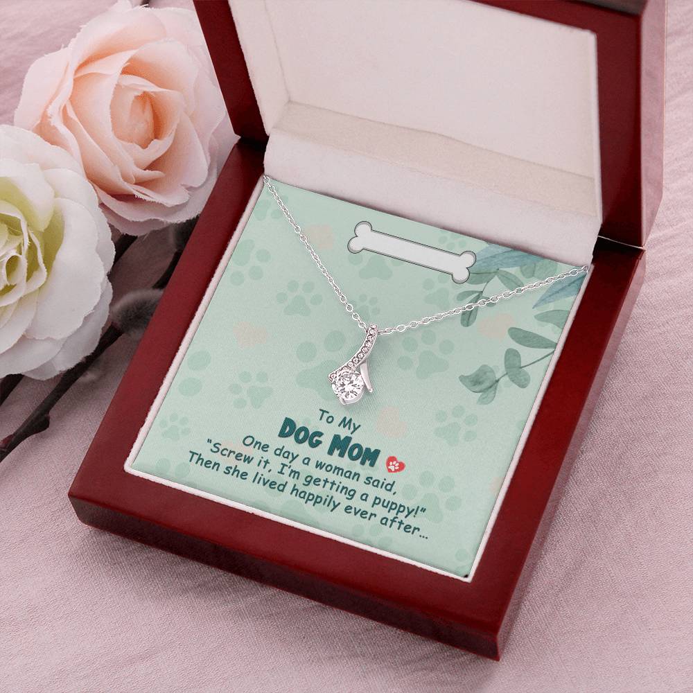 Best Gift Dogmom Alluring Beauty Necklace With Pod Message Card 2  Alluring Beauty Necklace