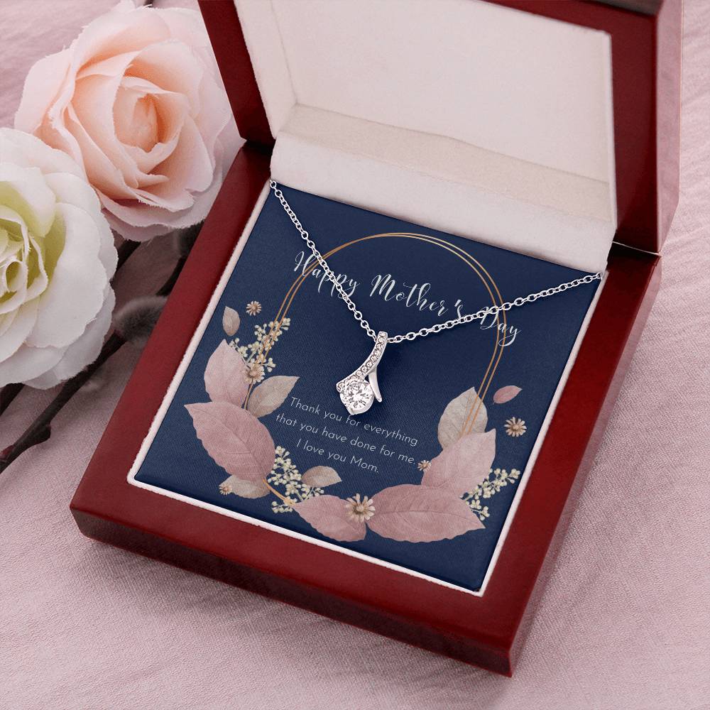 To My Badass Mom Necklace  Badass Mom Gift  Mother’S Day Gift  Birthday Gift  Gift From Daughter  Gift From Son  Birthday Gift For Mom - Alluring Beauty Necklace