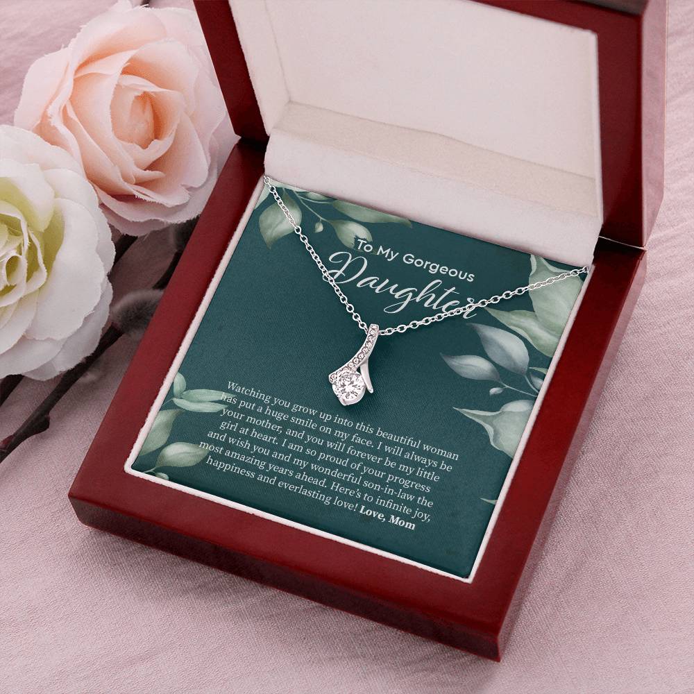 Bride Gift From Mom To Daughter On Wedding Day Gift For Daughter On Wedding Day From Mother Wedding Necklace 2  Alluring Beauty Necklace