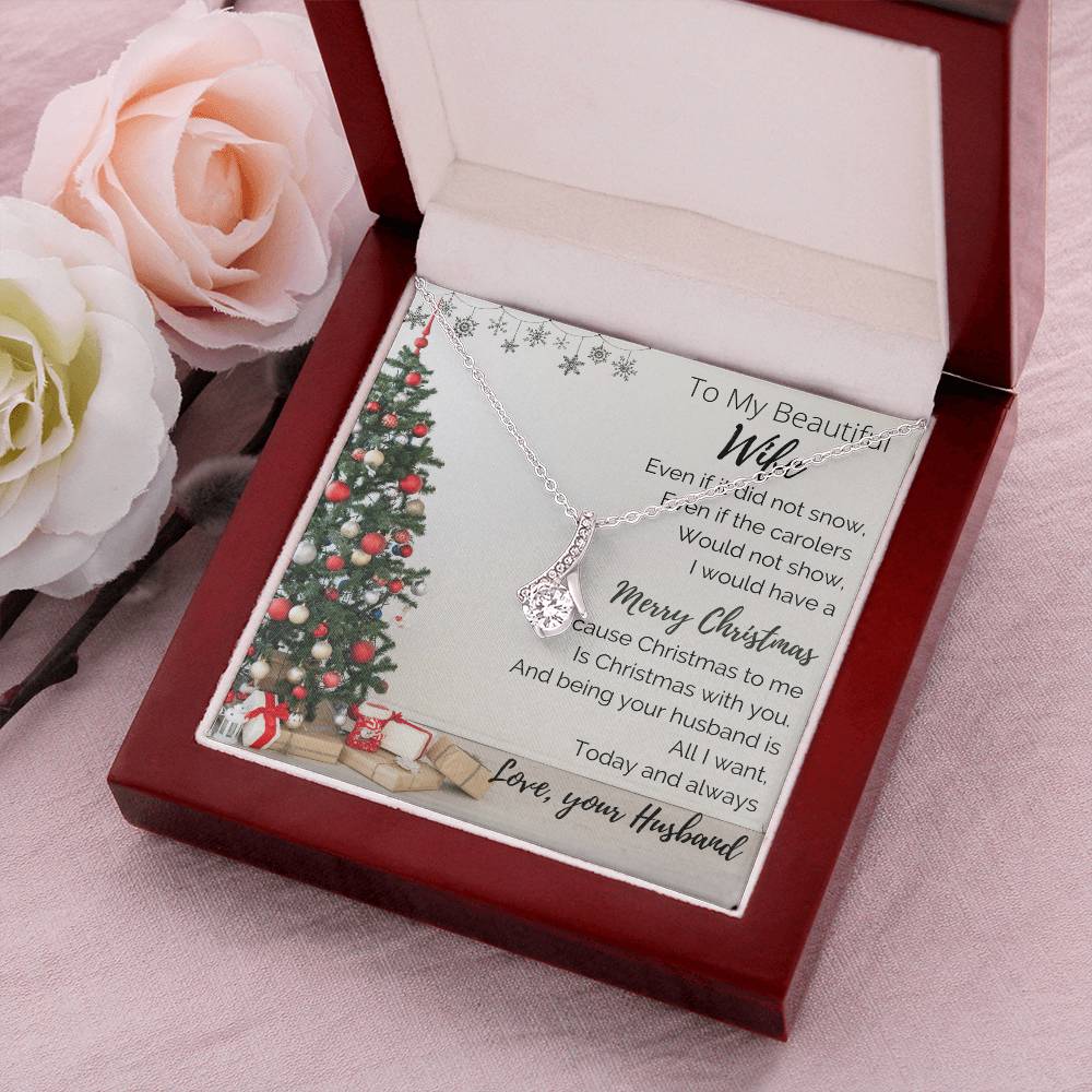 To My Beautiful Wife - Merry Christmas - Alluringbeauty 1 Alluring Beauty Necklace