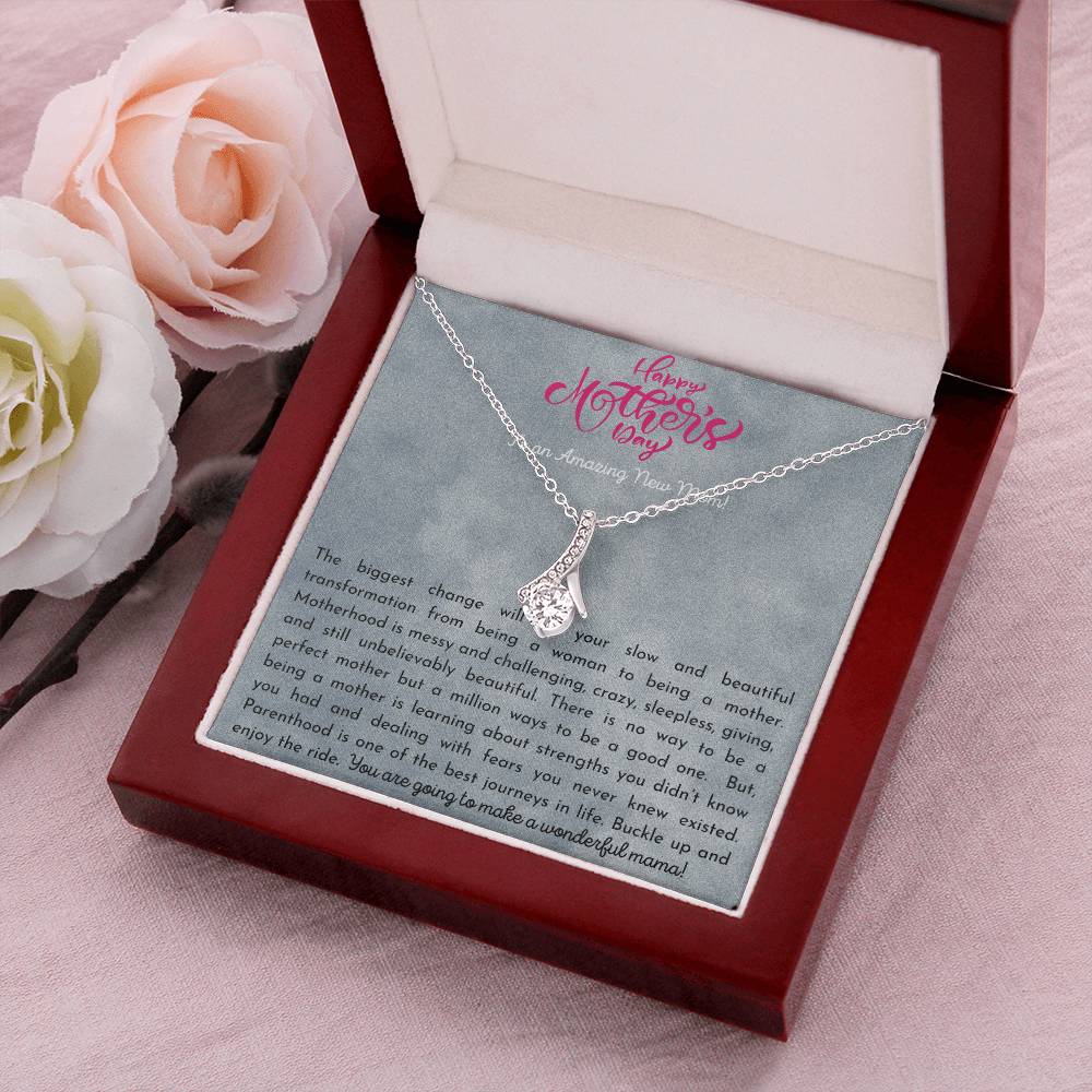To My Amazing Mother Love Your Son Dragonfly Necklace  Gift For Mom  Mom's Birthday Mother's Day Christmas Gift Alluring Beauty Necklace