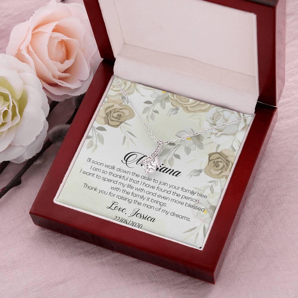 Customize Mother Of The Groom Gift Mother Of The Bride Necklace Gift Mother In Law Necklace Gift Alluring Beauty Necklace