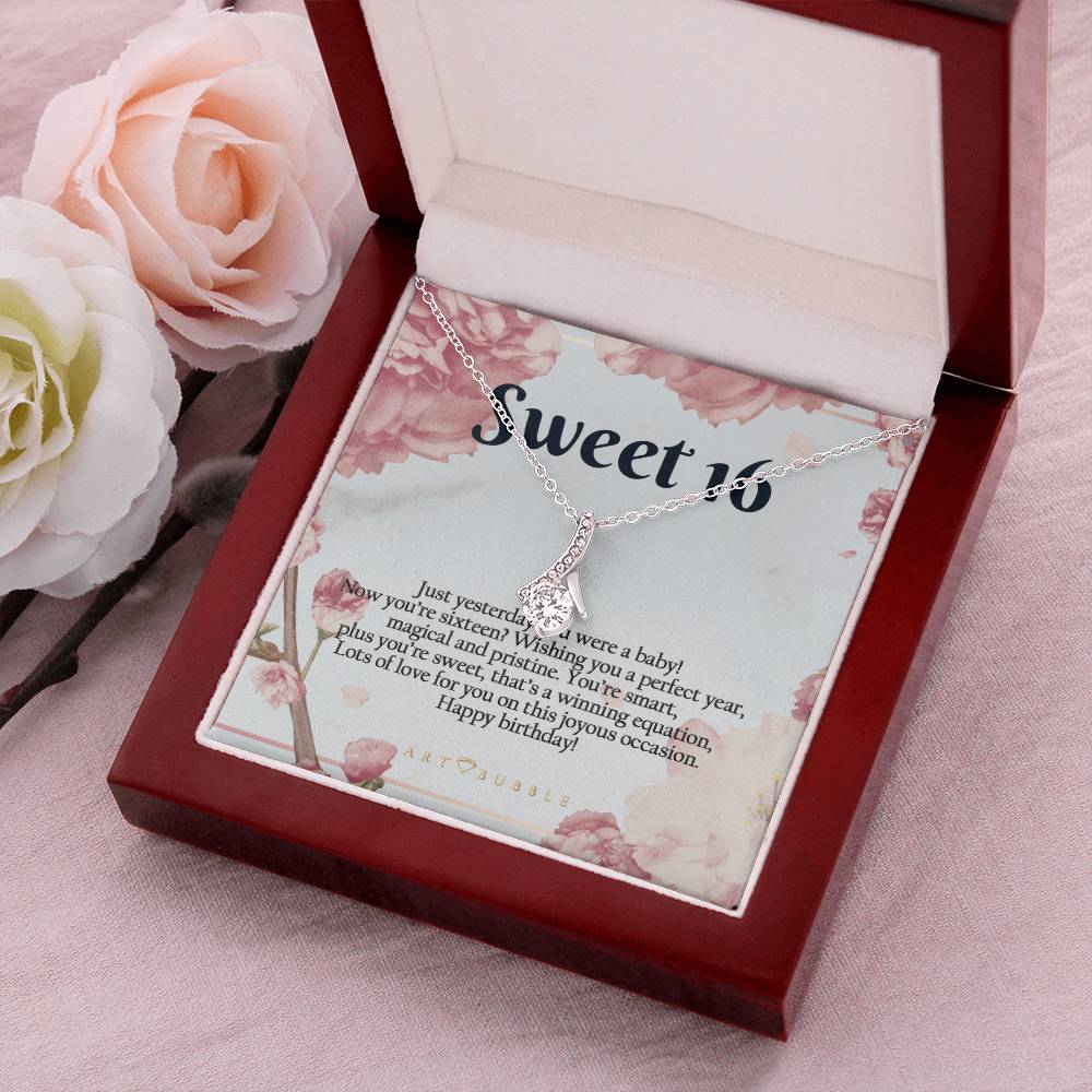 Sweet 16 Gift 16Th Birthday Gift Girl Necklace Sweet 16 Necklace Gift For 16 Year Old Girl - 16Th Birthday Gift For Her 16Th Birthday Alluring Beauty Necklace