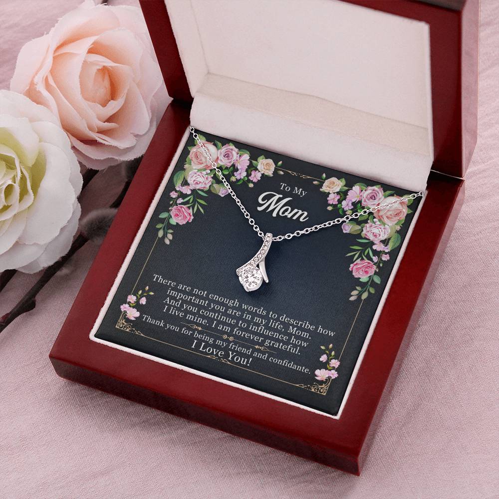 Beautiful Sparkly Necklace For Mom Alluring Beauty Necklace