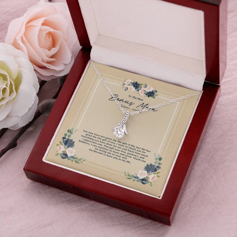 Bonus Mom Necklace Blessed To Have You In My Life. Alluring Beauty Necklace